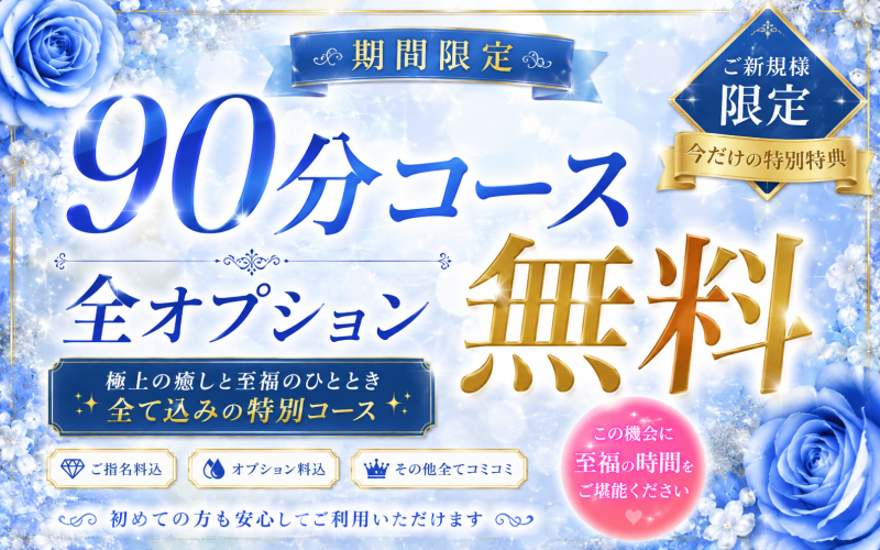 90分コース全オプション無料